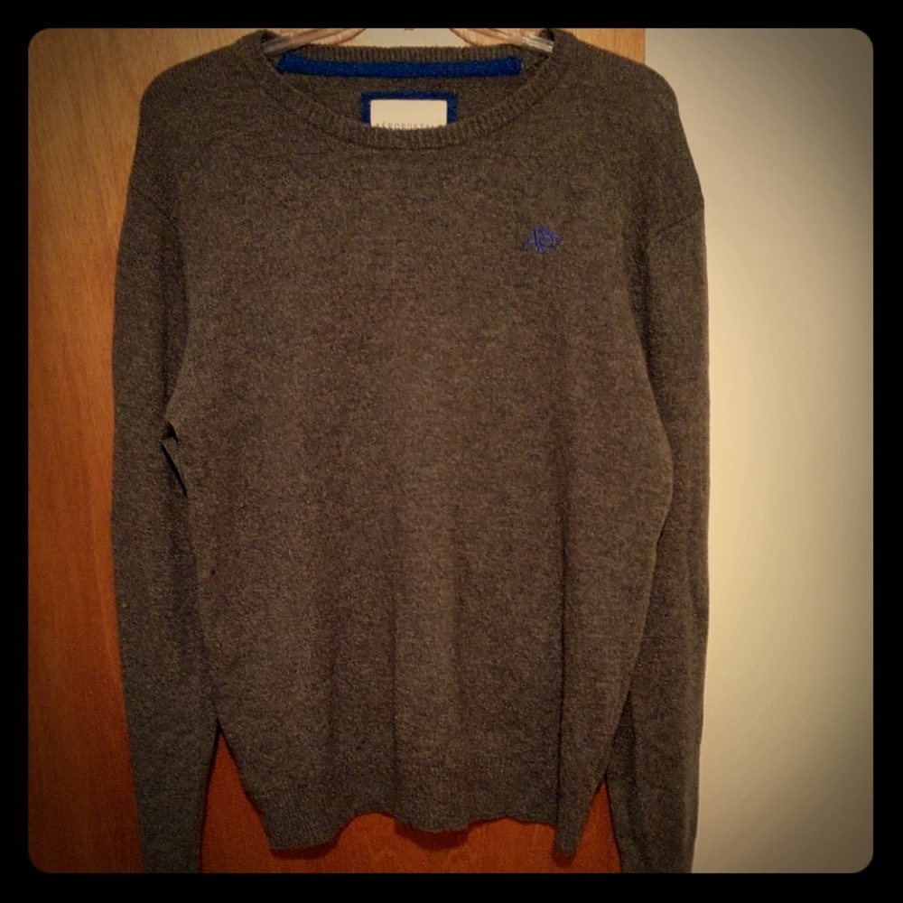 Vintage Aeropostale grey wool blend sweater